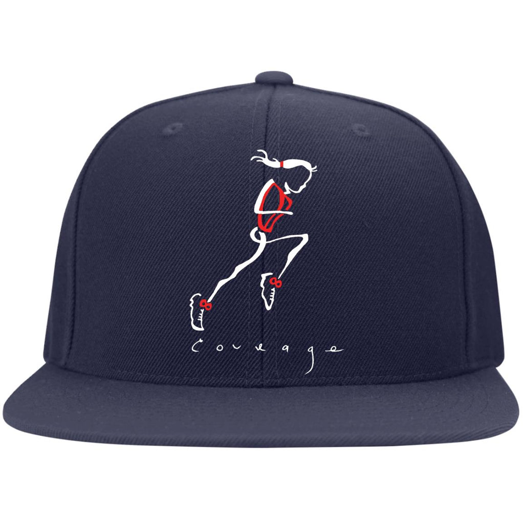 CE RUNNER Ladies' Flat Bill Twill Flexfit Cap