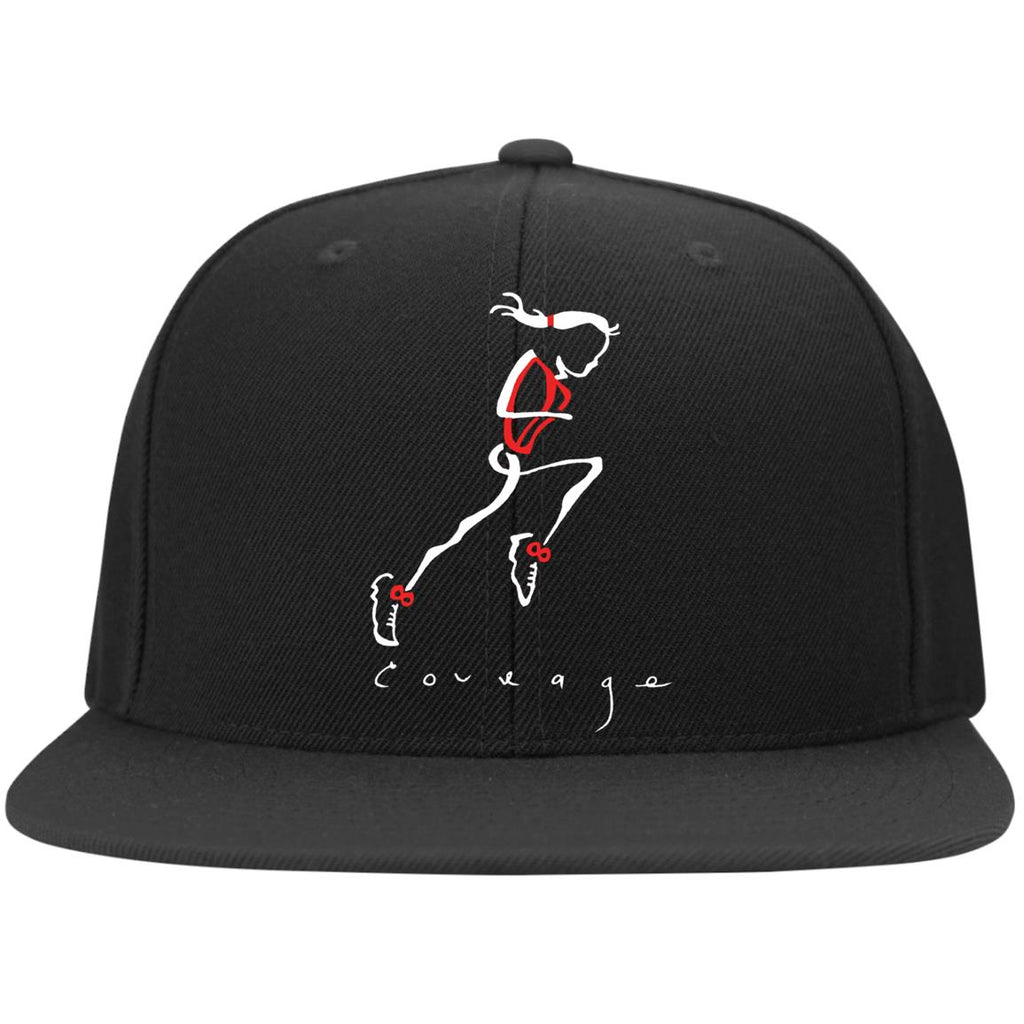 CE RUNNER Ladies' Flat Bill Twill Flexfit Cap