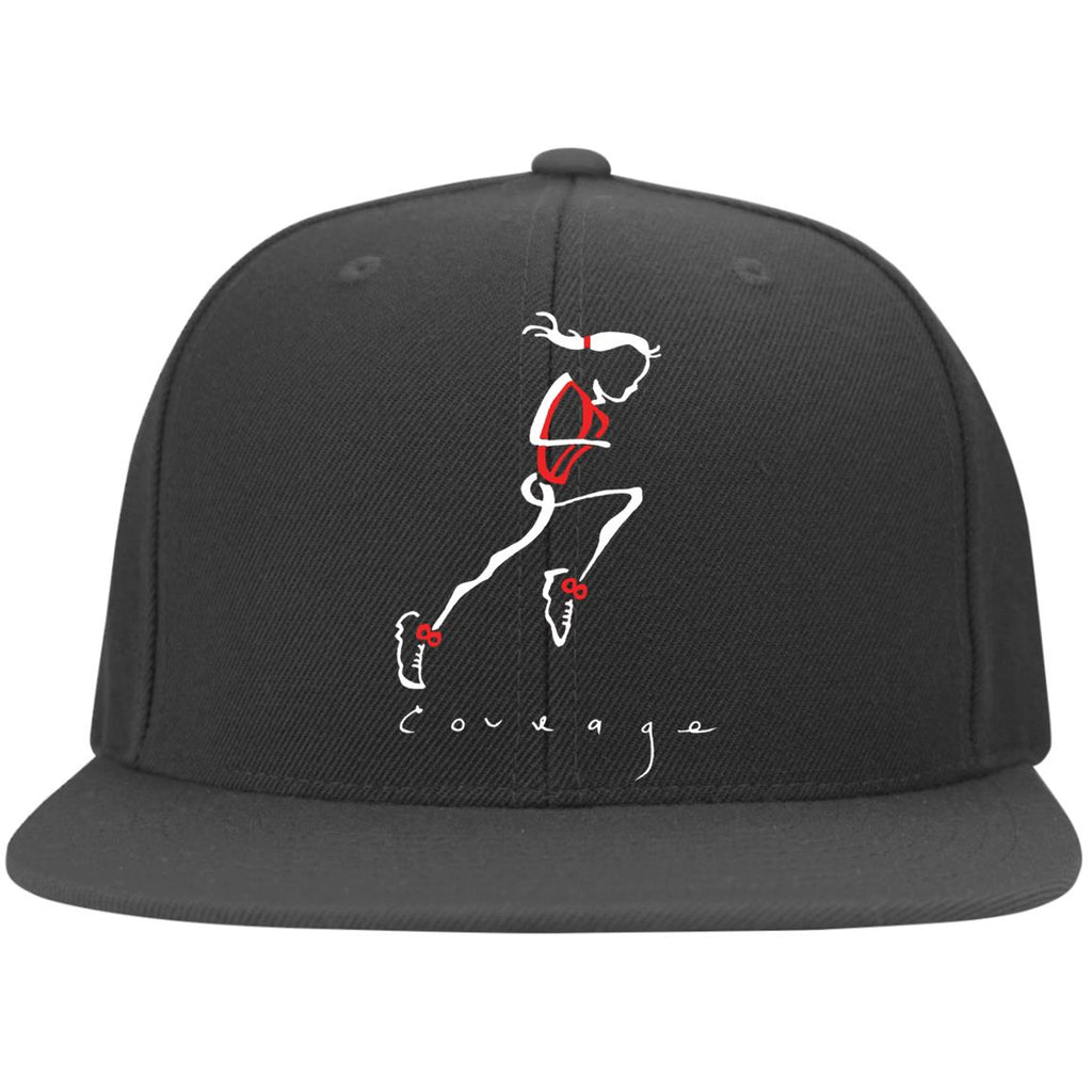 CE RUNNER Ladies' Flat Bill Twill Flexfit Cap