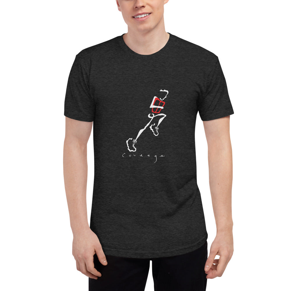 CE RUNNER Men's Tri-Blend Track Shirt